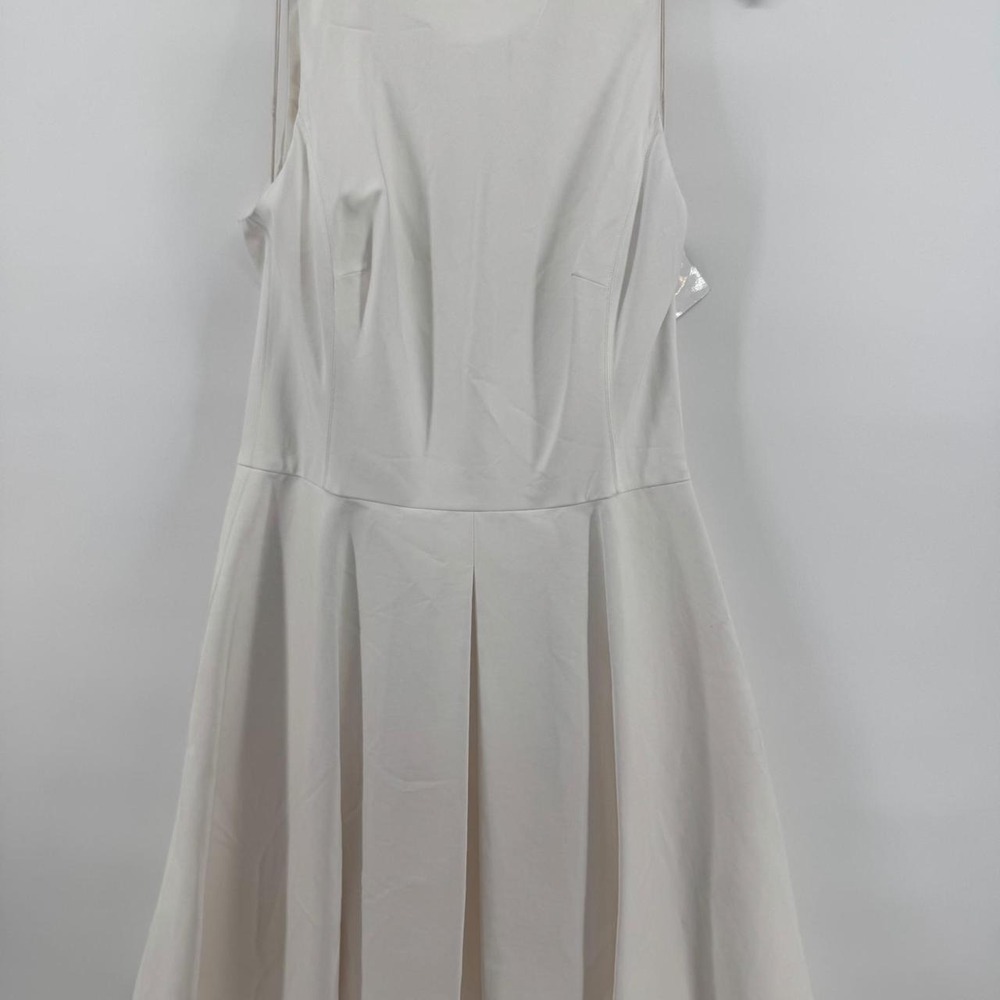 Ralph Lauren Black Label Ivory Fit & Flare Dress 10 Quiet Luxury White